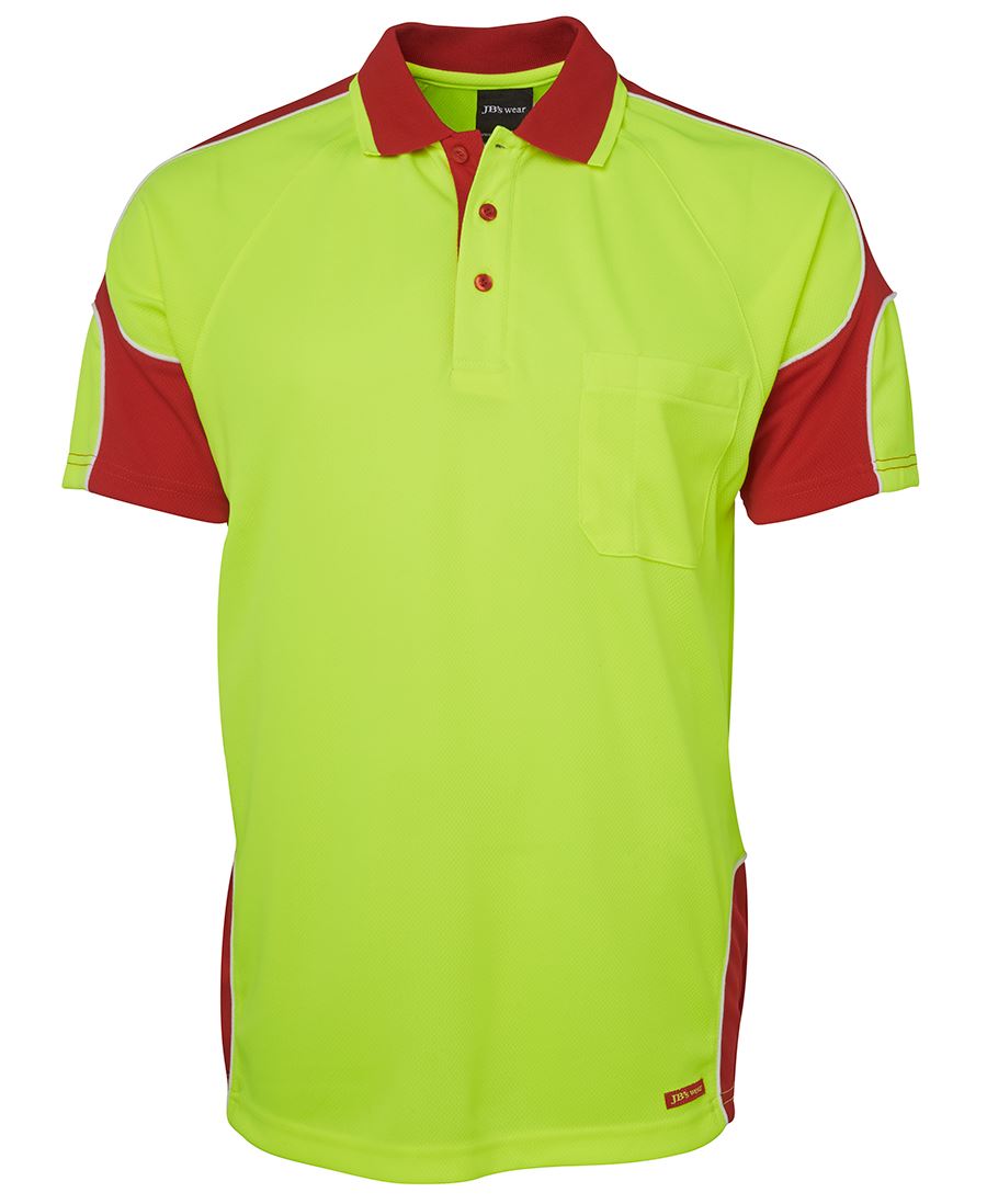 JB's Hi Vis S/S Arm Panel Polo - 6AP4S