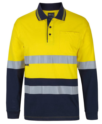 JB's Hi Vis (D+N) L/S Cotton Polo - 6DCPL