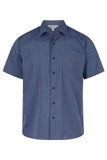 Back view of  BELAIR MENS SHIRT SHORT SLEEVE - W1905S -  sold by Kings Workwear www.kingsworkwear.com.au