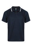 Back view of  DOUBLE BAY MENS POLOS - W1322 -  sold by Kings Workwear www.kingsworkwear.com.au