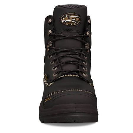 Oliver - 150mm Black Lace Up Met Boot -  55346