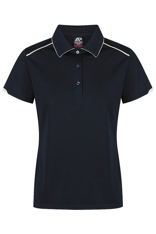 Back view of  CURRUMBIN LADY POLOS - W2320 -  sold by Kings Workwear www.kingsworkwear.com.au