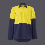 KingGee Mens Workcool Vented Spliced Shirt Long Sleeve - K54912