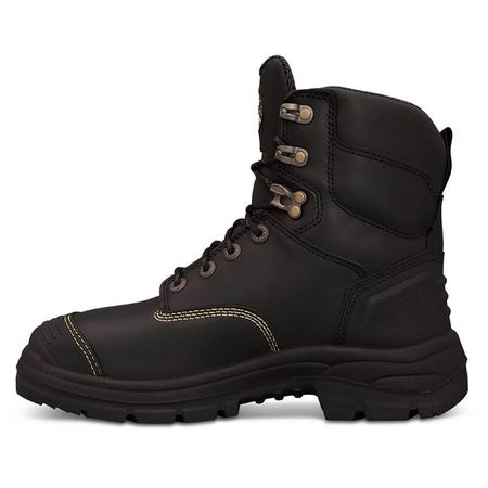 Oliver - 150mm Black Lace Up Met Boot -  55346
