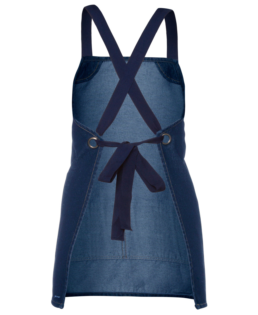 JB's Cross Back 65x71 Bib Denim Apron (without Straps) - 5ACBB