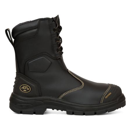 Oliver - 200mm Hi Leg Black Zip Sided Boot -  55380