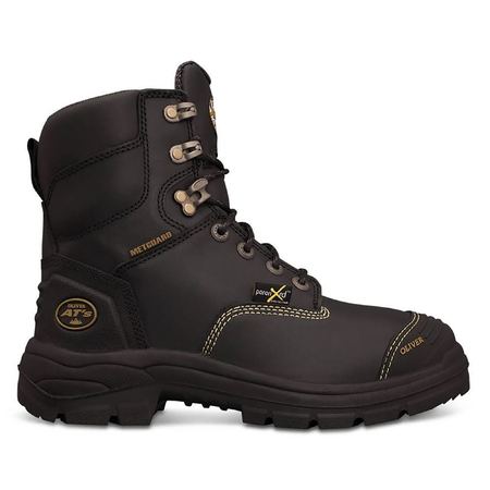 Oliver - 150mm Black Lace Up Met Boot -  55346