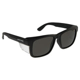 PRO CHOICE Safety Glasses Frontside Smoke Lens With Black Frame 6502BK