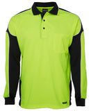JB's Hi Vis L/s Arm Panel Polo - 6AP4L