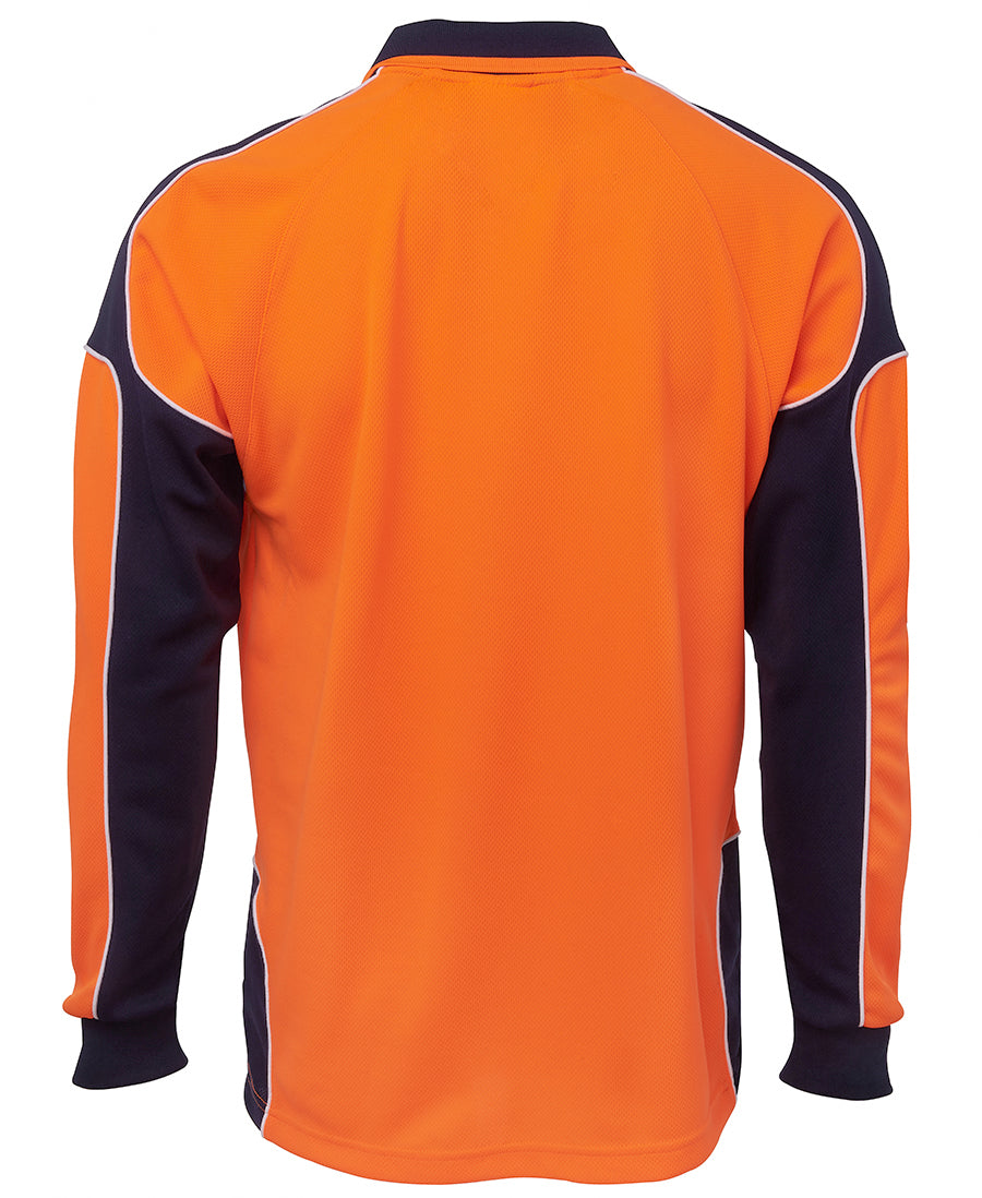 JB's Hi Vis L/s Arm Panel Polo - 6AP4L