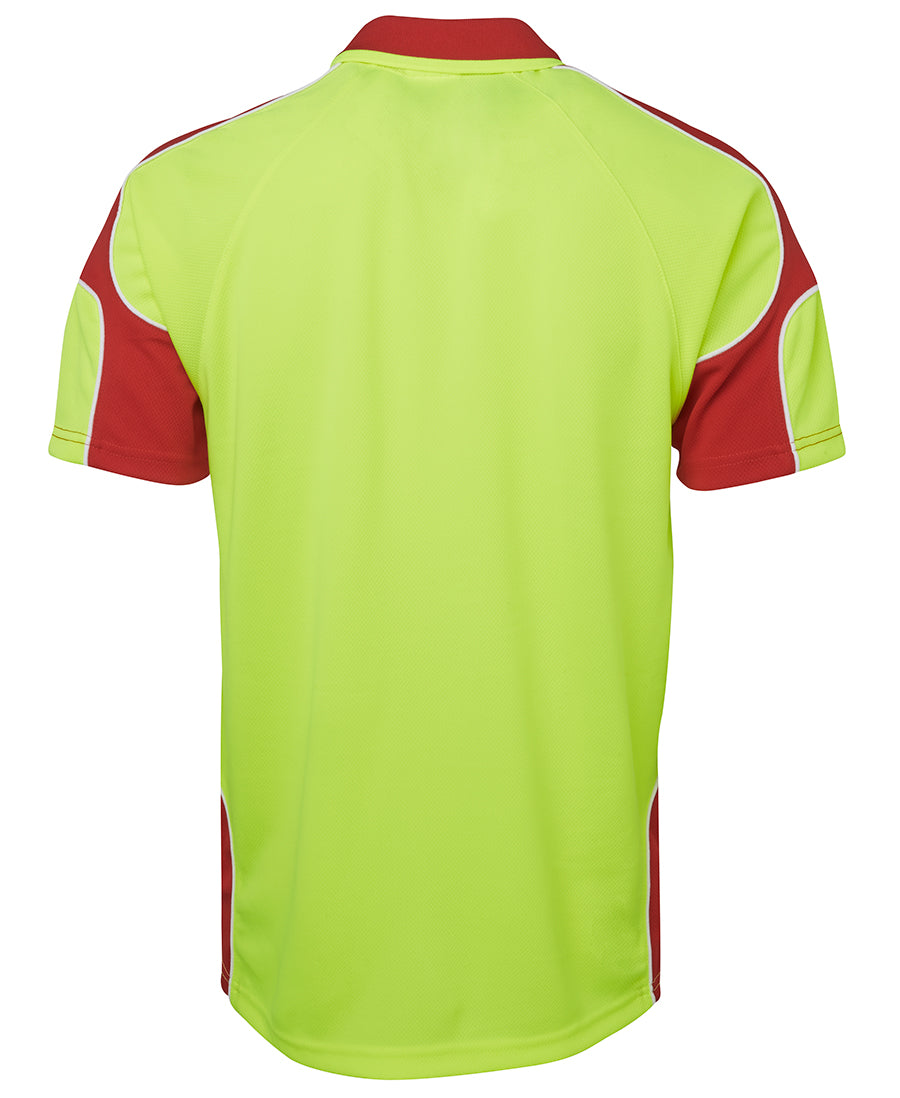 JB's Hi Vis S/S Arm Panel Polo - 6AP4S