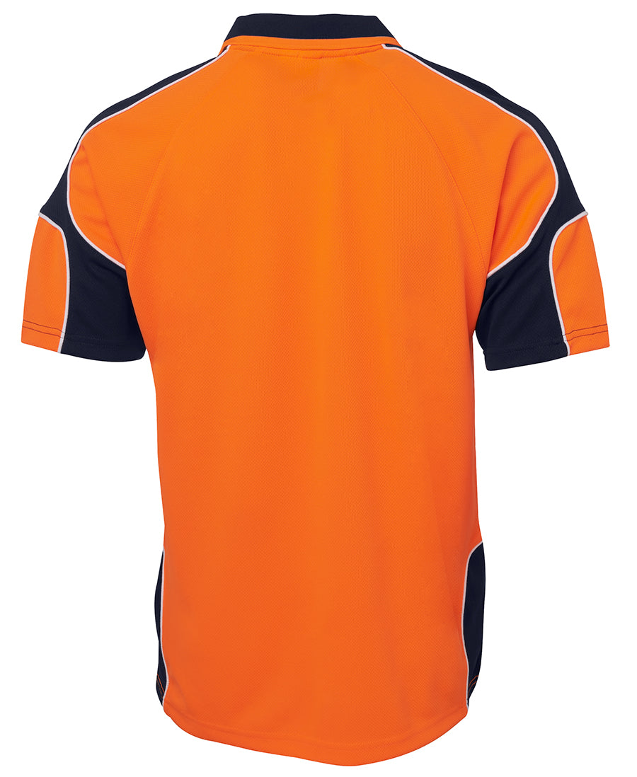 JB's Hi Vis S/S Arm Panel Polo - 6AP4S