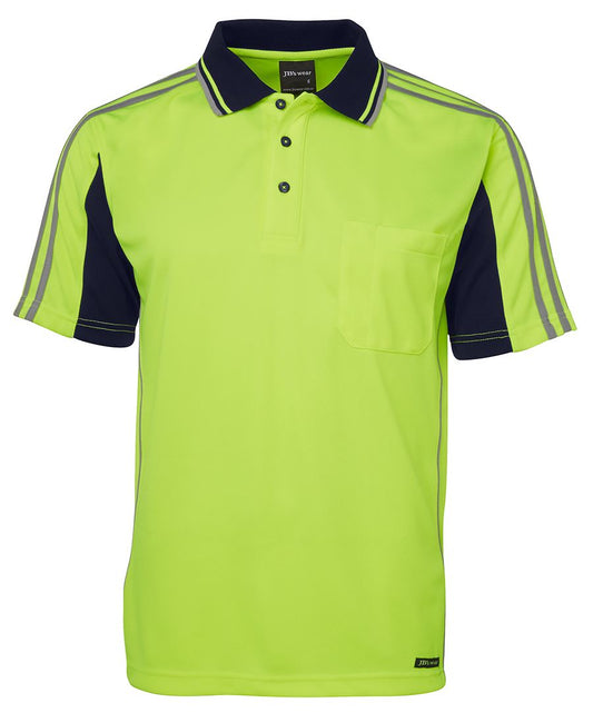 JB's Hi Vis S/S Arm Tape Polo - 6AT4S