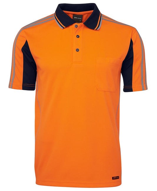 JB's Hi Vis S/S Arm Tape Polo - 6AT4S