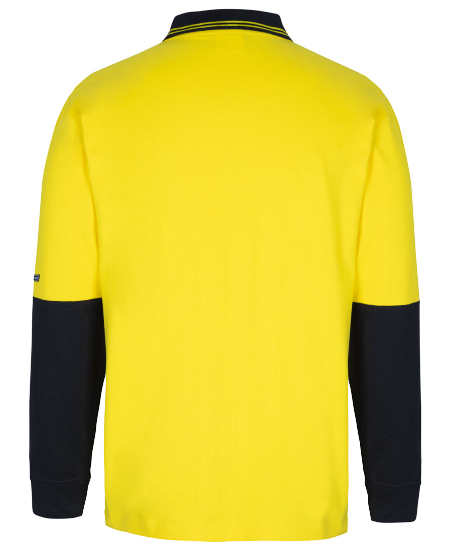 JB's Hi Vis L/S Cotton Polo - 6CPHL