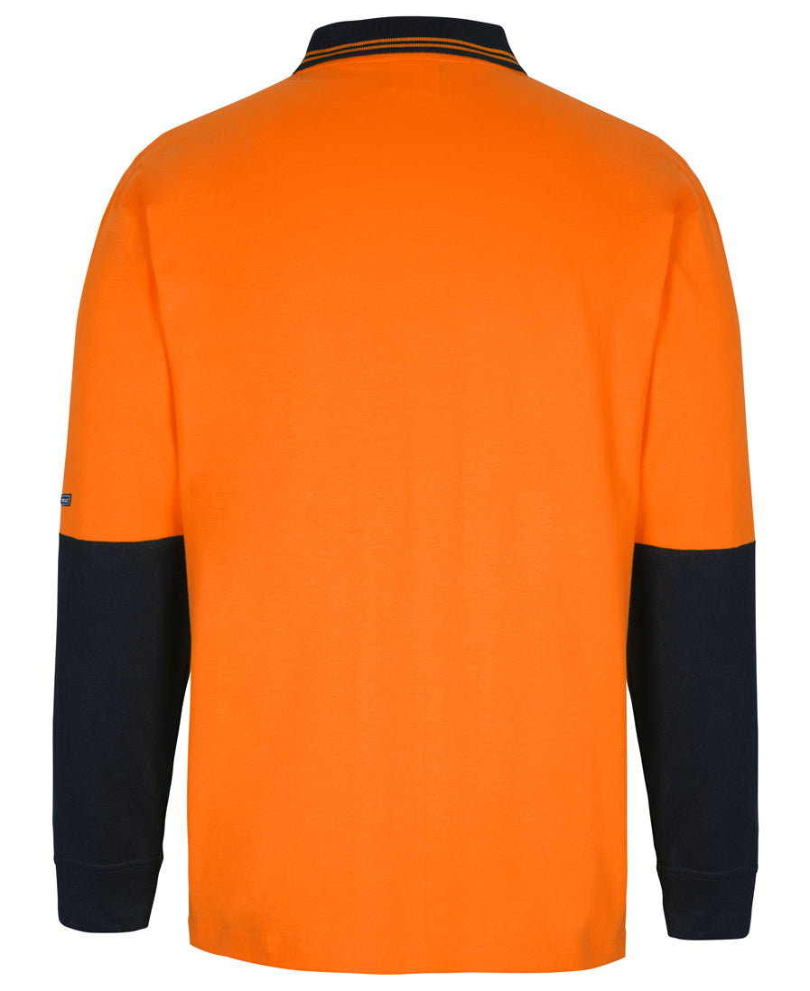 JB's Hi Vis L/S Cotton Polo - 6CPHL