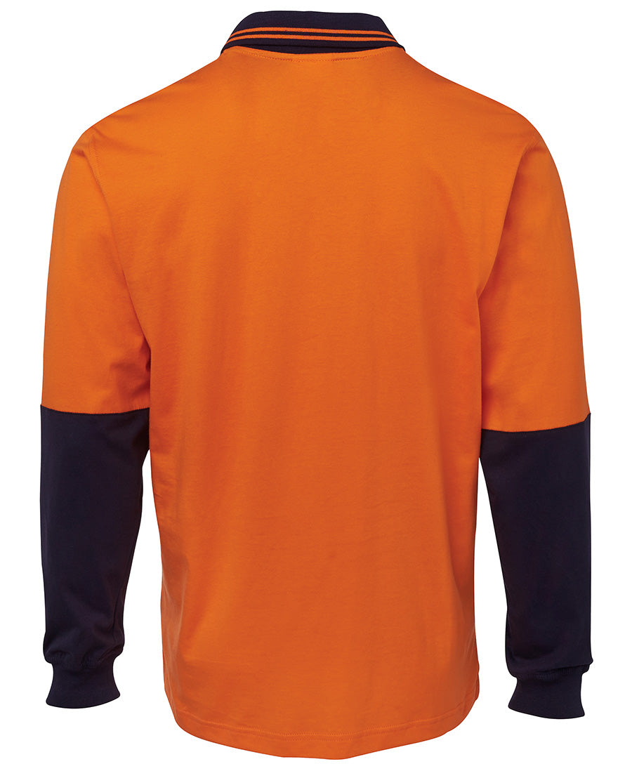 JB's Hi Vis L/S Cotton Polo - 6CPHL