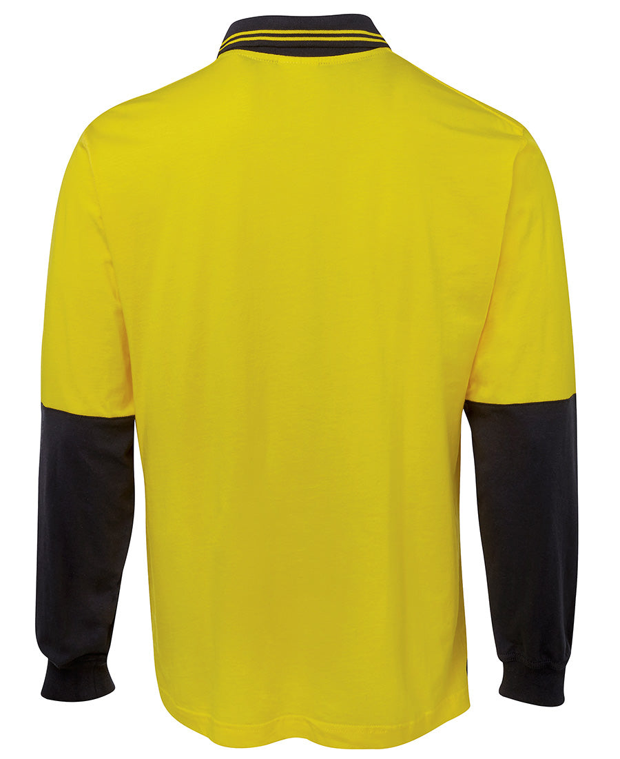 JB's Hi Vis L/S Cotton Polo - 6CPHL