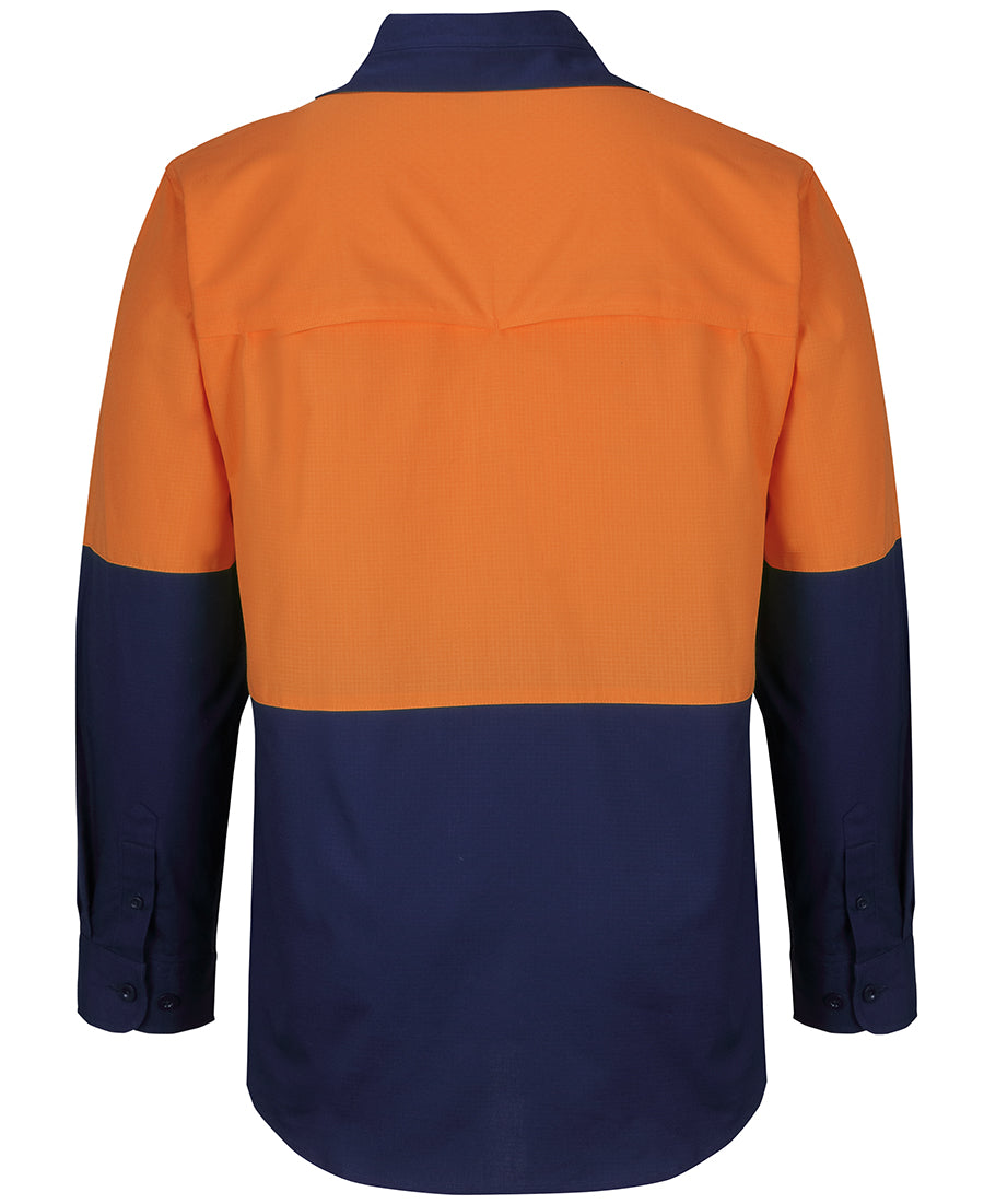 JB's Hi Vis Ripstop L/S Fishing Shirt - Jb's Hi Vis Ripstop L/S Fishing Shirt - 6HNRL