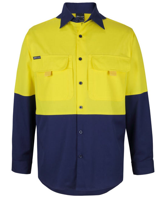JB's Hi Vis Ripstop L/S Fishing Shirt - Jb's Hi Vis Ripstop L/S Fishing Shirt - 6HNRL
