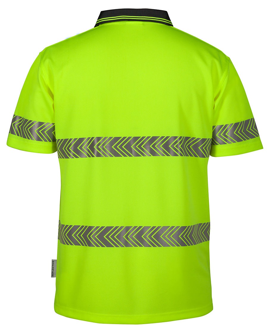 JB's Hi Vis S/S Segmented Tape Polo - 6HSST