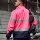 Bisley Mens Taped Hi Vis Zip Front Fleece (BK6611T)