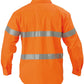 Bisley BTC6482 HiVis 3M Reflective Tape Closed Front Mens Drill L/S Shirt