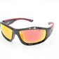 Iceberg 747-A1-PGWM Glass Aluminium Black with Red frame and Grey lens