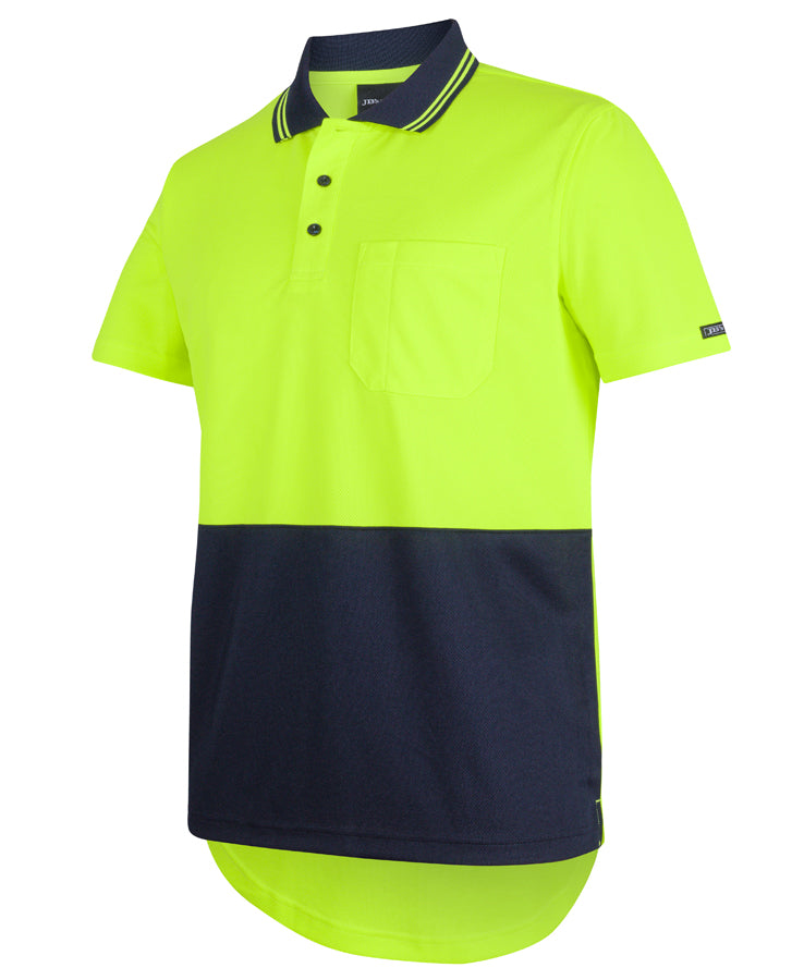 6HDS - JB's Hi Vis S/S Drop Tail Polo - JB's Wear