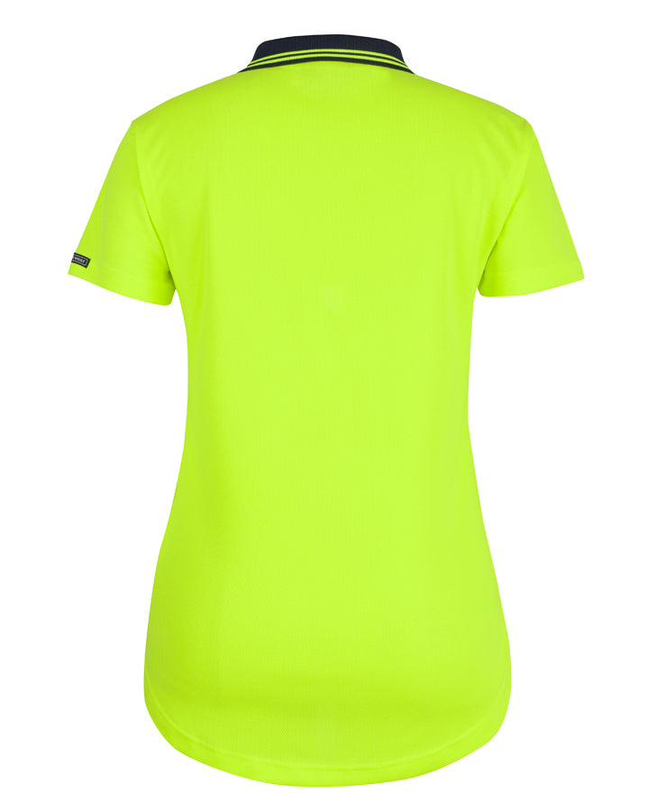 6HDS1 - JB's Ladies Hi Vis S/S Drop Tail Polo - JB's Wear