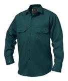 KingGee Mens Open Front Drill Shirt Long Sleeve - K04010 - KingGee sold by Kings Workwear www.kingworkwear.com.au