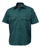 KingGee Mens Closed Front Drill Shirt Short Sleeve - K04060 - KingGee sold by Kings Workwear www.kingworkwear.com.au