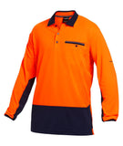 KingGee Mens Workcool2 Spliced Polo Long Sleeve - K54840 - KingGee sold by Kings Workwear www.kingworkwear.com.au