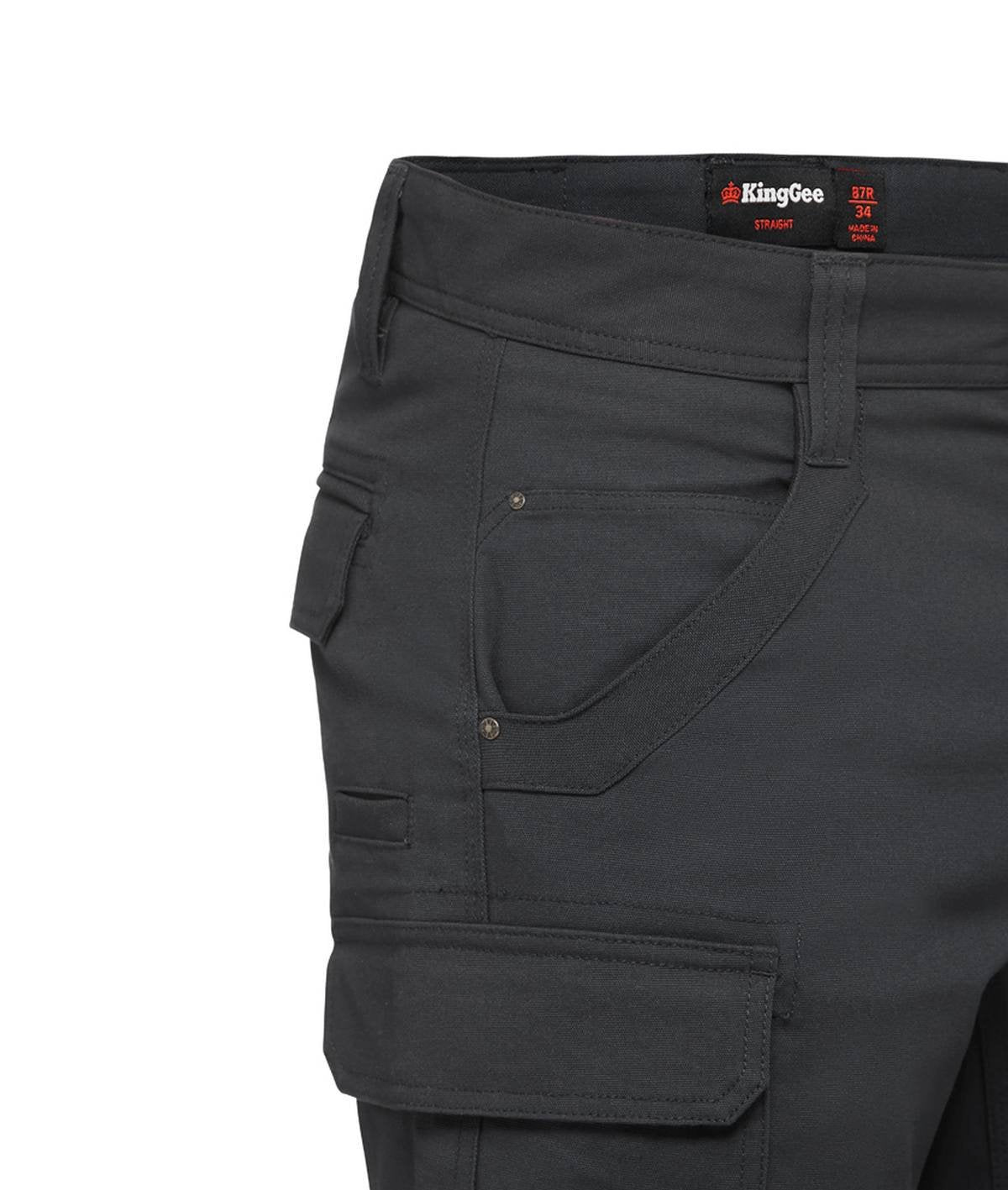 KingGee Mens Tradies Stretch Cargo Short - K69870 - KingGee sold by Kings Workwear www.kingworkwear.com.au