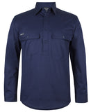 6WLCS - JB's L/S Stretch Close Front Work Shirt - Jb's Wear