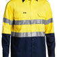 Bisley BS6896 Mens L/S Taped Hi Vis Cool Lightweight Shirt