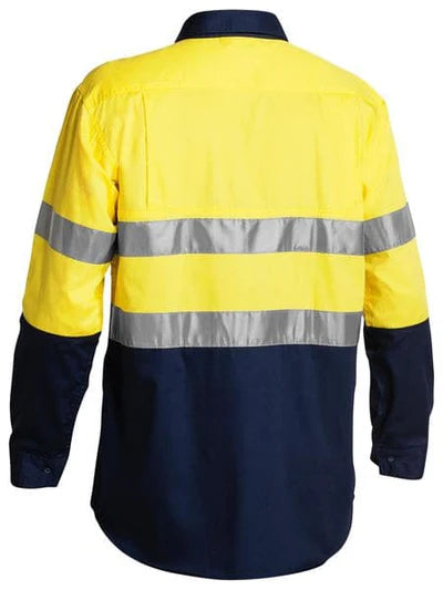 Bisley BS6896 Mens L/S Taped Hi Vis Cool Lightweight Shirt