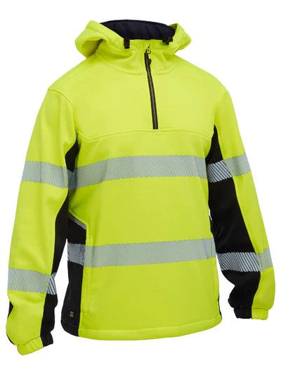 BKL6571T - Women's Flx & Move™ Hi Vis Taped Liquid Repellent Fleece Hoodie - Bisley
