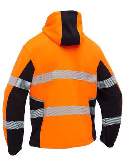 BK6571T - Flex & Move™ Hi Vis Taped Liquid Repellent Fleece Hoodie - Bisley