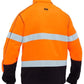 Bisley Mens Taped Hi Vis Zip Front Fleece (BK6611T)