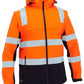 BJ6078T - Taped Two Tone Hi Vis 3 in 1 Soft Shell Jacket - Bisley