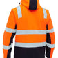 BJ6078T - Taped Two Tone Hi Vis 3 in 1 Soft Shell Jacket - Bisley